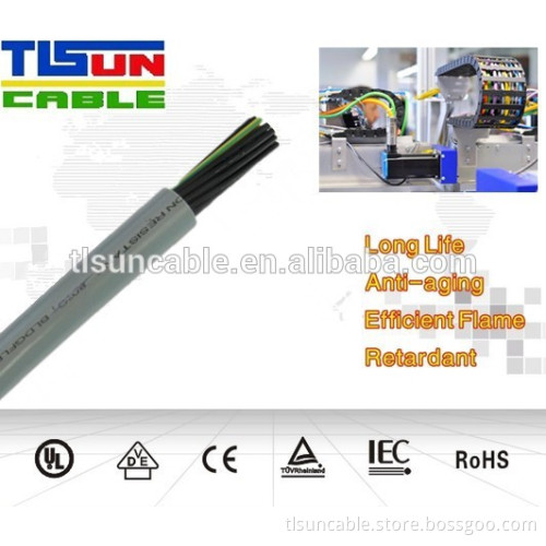 YY Flexible industry Control Cable LSZH 10C 0.75mm2